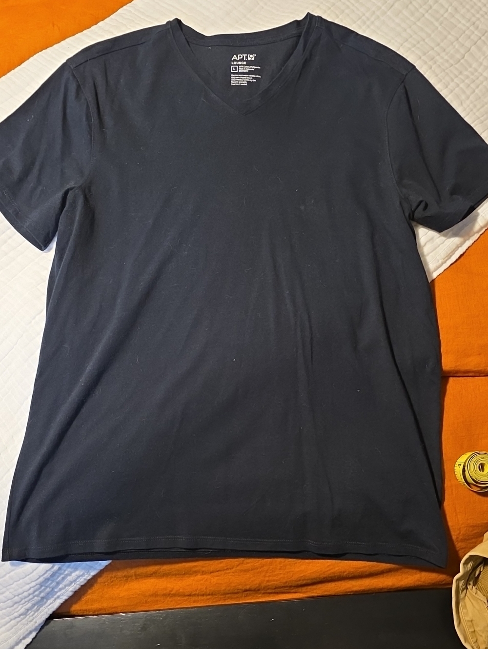 Apt. 9 Men's Black V-Neck Short Sleeve Tee
